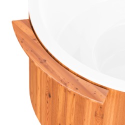 Thermo pine side table