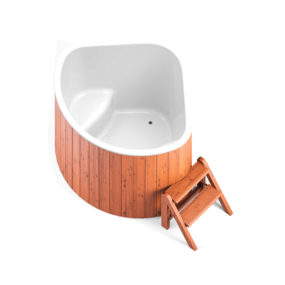 CORNER 160 COLD TUB (BIG) Thermo pine